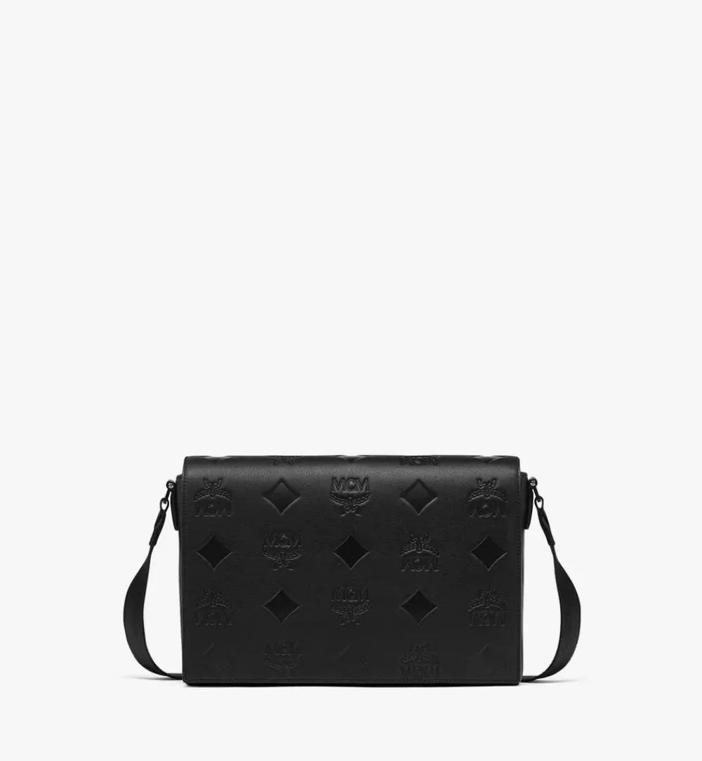 MCM Worldwide Messengers | Klassik Messenger In Maxi Monogram Leather