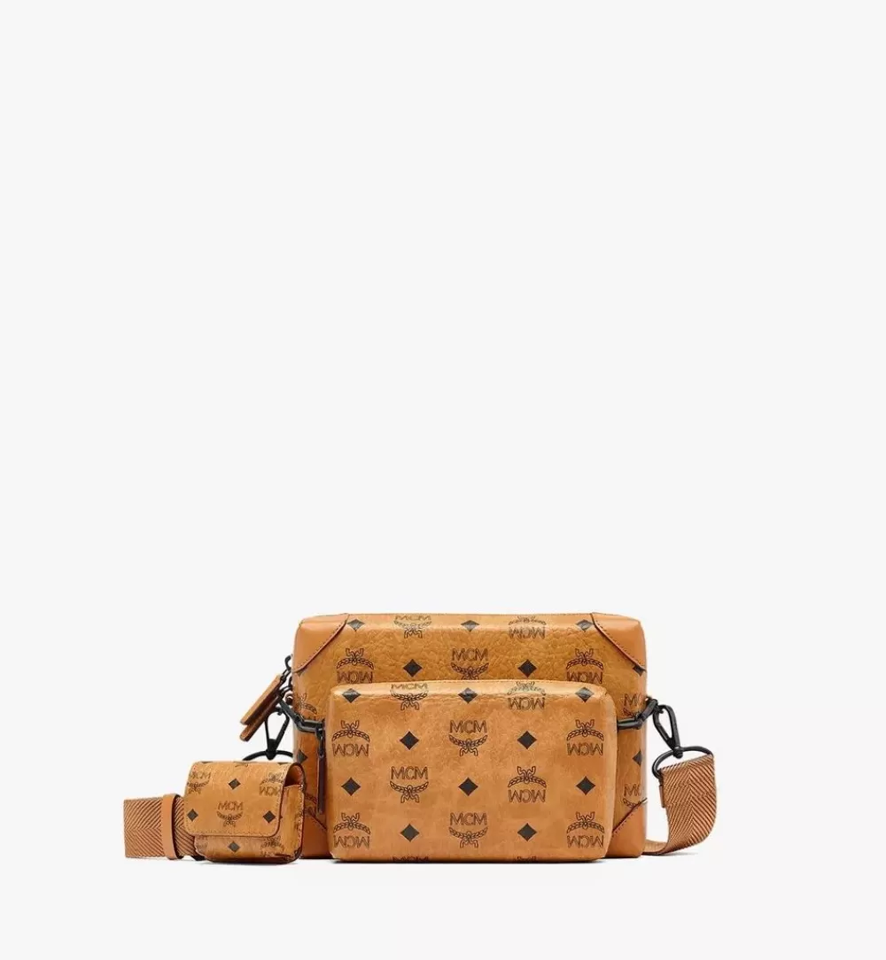 MCM Worldwide Messengers | Klassik Multifunction Crossbody In Visetos